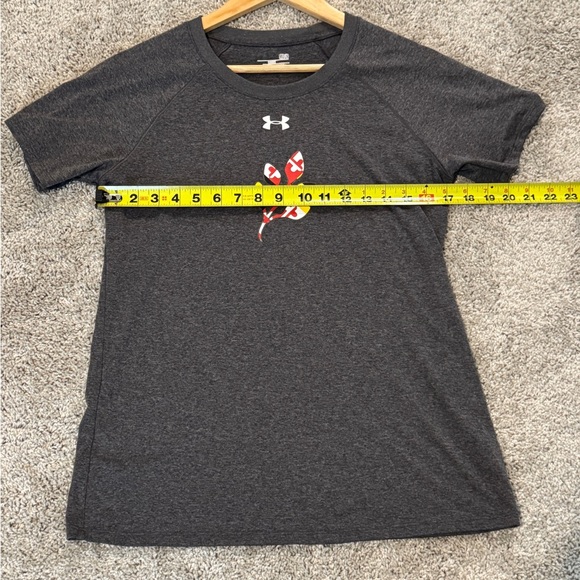 Under Armour Maryland Flag Terrapins Graphic Tee Heather Grey Medium - Picture 5 of 7
